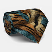 Schöne Geschenke für Männer Tigerhaut Krawatte (Gerollt)