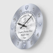 Schöne Geschenkideen zum 21. Hochzeitstag Große Wanduhr (Winkel)