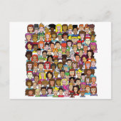 Schöne Gesichter Postkarte (Vorderseite)