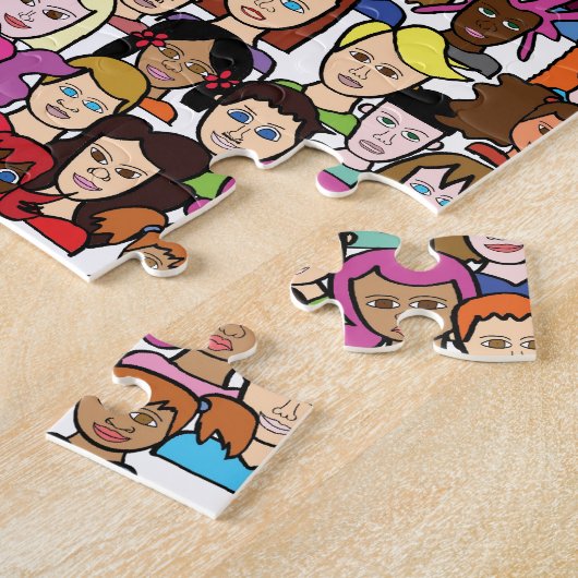 Schöne Gesichter Puzzle (Seite)