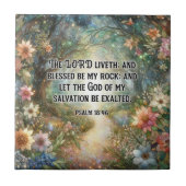 Schöne gestanzte Glasbläserholz Psalm Fliese (Vorderseite)