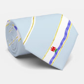 Schöne gestreifte Flagge Krawatte (Gerollt)