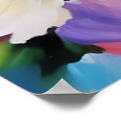 Schöne gestrichene Blume Poster (Ecke)