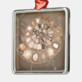 Schöne, geteilte Dactylioceras-Mammnitel Fossil Ornament Aus Metall (Links)