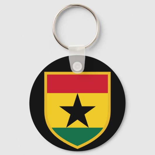Schöne Ghana Flag Schlüsselanhänger (Vorderseite)