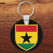 Schöne Ghana Flag Schlüsselanhänger (Vorderseite)
