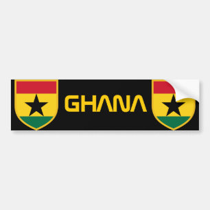 Schöne Ghana-Flagge Autoaufkleber