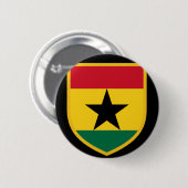Schöne Ghana-Flagge Button (Vorne & Hinten)