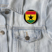 Schöne Ghana-Flagge Button (Beispiel)