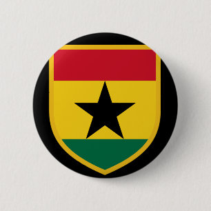 Schöne Ghana-Flagge Button