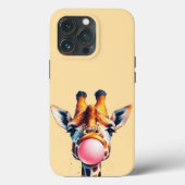 schöne Giraffe blühend Bubblegum Case-Mate iPhone Hülle (Rückseite)