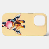 schöne Giraffe blühend Bubblegum Case-Mate iPhone Hülle (Rückseite (Horizontal))