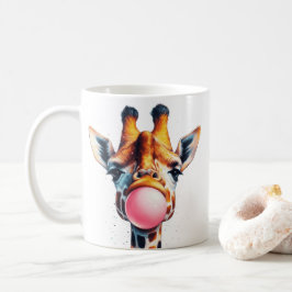 schöne Giraffe blühend Bubblegum Kaffeetasse