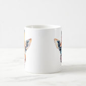 schöne Giraffe blühend Bubblegum Kaffeetasse (Mittel)
