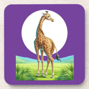 schöne Giraffe Getränkeuntersetzer