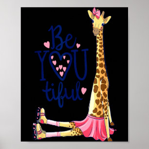 Schöne Giraffe _ Inspirieren Sie, Giraffe Tier zu Poster