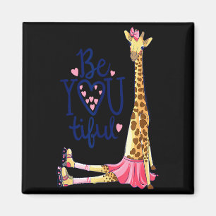 Schöne Giraffe _ Inspirieren Sie, Giraffe zu sein  Magnet
