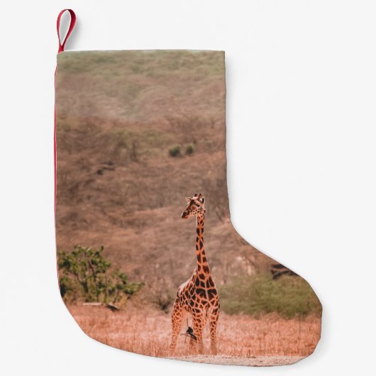 SCHÖNE GIRAFFE KLEINER WEIHNACHTSSTRUMPF (Vorderseite)