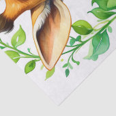 Schöne Giraffe, Tier- und Orangefarbene Blume Seidenpapier (Detail)