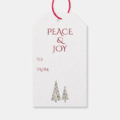 Schöne Giraffe und Weihnachtsbaumen Urlaub Geschenkanhänger (Rückseite)