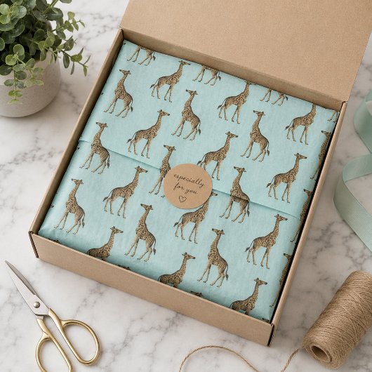 Schöne Giraffen Seidenpapier