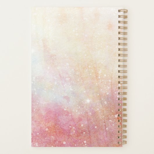 Schöne Girl and Deer Schöne Illustration Planer (Rückseite)