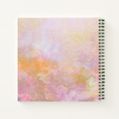 Schöne Girl, Bunny und Blume Notebook Notizblock (Rückseite)