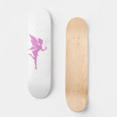 Schöne Girl Fee Silhouette Skateboard (Vorderseite)