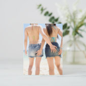 Schöne Girl-Freunde Postkarte (Stehend Vorderseite)