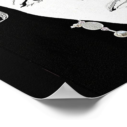 Schöne Girl-Gesicht-Mode Illustration schöne Kunst Poster (Ecke)