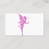 Schöne Girl-Silhouette Visitenkarte (Rückseite)
