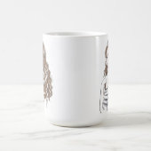 Schöne Girl Sketch Kaffeetasse (Mittel)