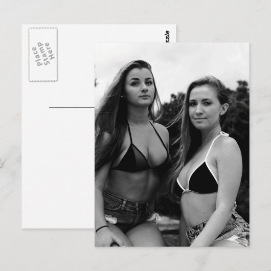 Schöne Girlfriends Postkarte (Vorne/Hinten)