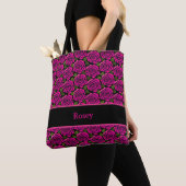 Schöne Girly Hot Pink Magenta Rose Individuelle Na Tasche (Von Nahem)