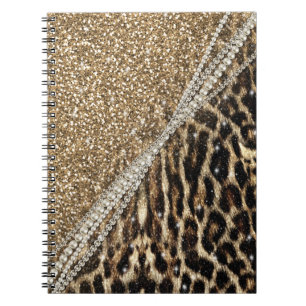 Schöne Girly Leopard Tierwelt Imitate Print Notizblock