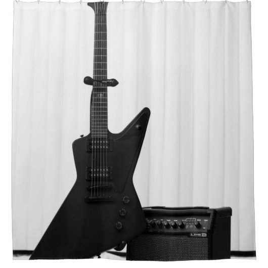 Schöne Gitarre Duschvorhang (Vorderseite)