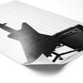 Schöne Gitarre Fotodruck (Ecke)