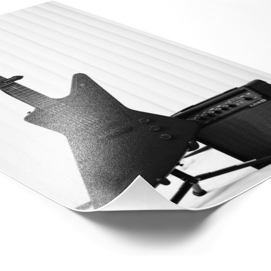 Schöne Gitarre Fotodruck (Ecke)