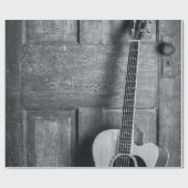 Schöne Gitarre Geschenkpapier (Flach)