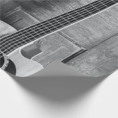 Schöne Gitarre Geschenkpapier (Ecke)