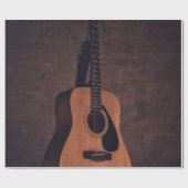 Schöne Gitarre Geschenkpapier (Flach)