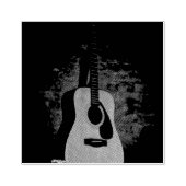 Schöne Gitarre Gummistempel (Prägung)