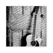 Schöne Gitarre Gummistempel (Prägung)