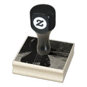 Schöne Gitarre Gummistempel (Stempel)