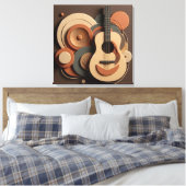 Schöne Gitarre Leinwanddruck (Insitu (Schlafzimmer))