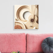 Schöne Gitarre Leinwanddruck (Insitu (Wohnzimmer))