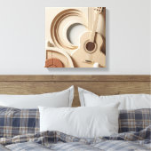 Schöne Gitarre Leinwanddruck (Insitu (Schlafzimmer))