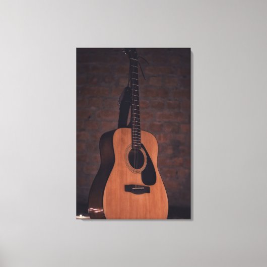 Schöne Gitarre Leinwanddruck (Vorderseite)
