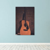 Schöne Gitarre Leinwanddruck (Insitu (Holzboden))