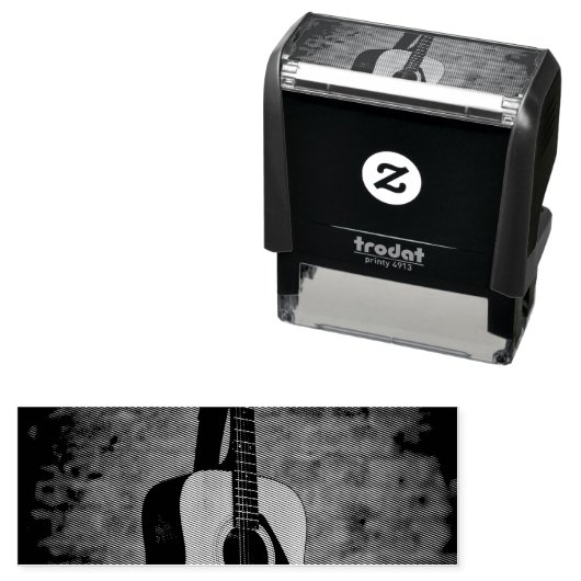 Schöne Gitarre Permastempel (Beispiel)
